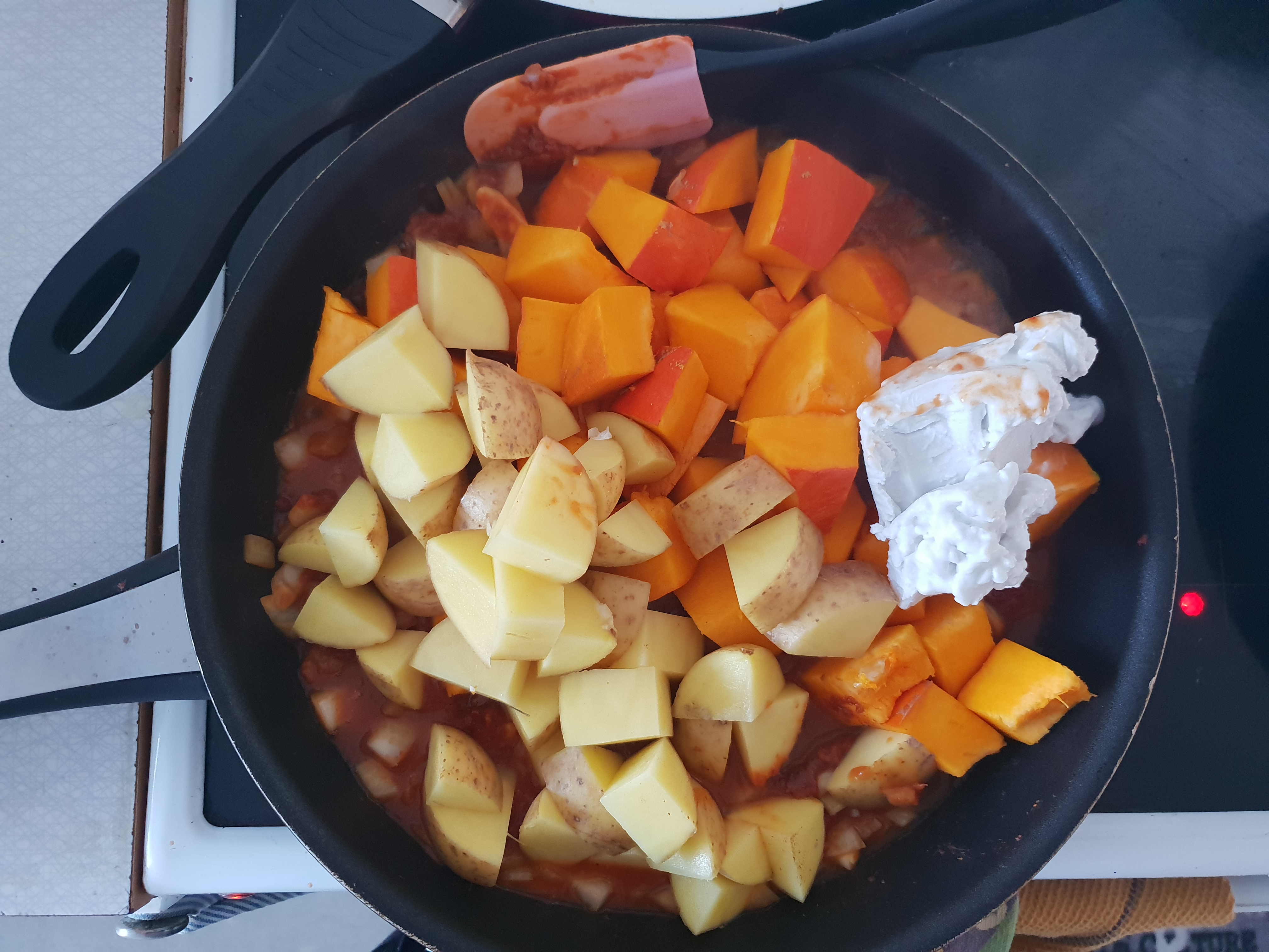 Cooking the tubers